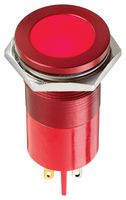 APEM Q22F1ARXXSR12AE 发光二极管指示器 面板安装, 红色, 12 V, 22 mm, 40 mA, 800 mcd, IP67