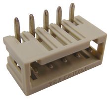 WAGO 734-165 Terminal Block, Header, 3.5 mm, 5 Ways, 10 A, 300 V, Through Hole Right Angle