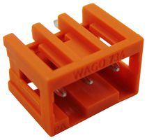 WAGO 734-233 Terminal Block, Header, 3.81 mm, 3 Ways, 10 A, 300 V, Through Hole Vertical