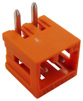 WAGO 734-262 Terminal Block, Header, 3.81 mm, 2 Ways, 10 A, 300 V, Through Hole Right Angle