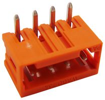 WAGO 734-264 端子块, 针座, 3.81 mm, 4 路, 10 A, 300 V, 通孔直角