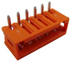 WAGO 734-266 端子块, 针座, 3.81 mm, 6 路, 10 A, 300 V, 通孔直角