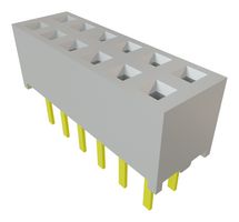 SAMTEC MMS-106-01-L-DV PCB插座, 板至板, 线至板, 2 mm, 2 排, 12 触点, 通孔安装