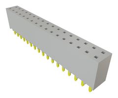 SAMTEC SSW-117-01-G-D PCB Receptacle, Board-to-Board, 2.54 mm, 2 Rows, 34 Contacts, Through Hole Mount
