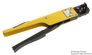 AMPHENOL COMMUNICATIONS SOLUTIONS HT-0095 Crimp Tool, Ratchet, FCI Mini PV Series 32AWG-22AWG Socket Contacts