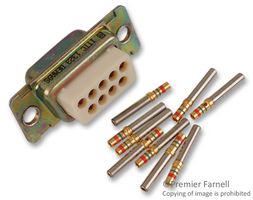 ITT CANNON DEMA9S D-Sub 连接器, DB9, 标准, 插座, DEMA, 9 触点, DE, 压接