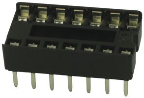 AMPHENOL COMMUNICATIONS SOLUTIONS DILB14P-223TLF 芯片和元件插座, 14 触点, DIP插座, 2.54 mm, 7.62 mm, 铜合金