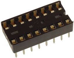 AMPHENOL COMMUNICATIONS SOLUTIONS DILB16P223TLF 芯片和元件插座, 16 触点, DIP插座, 2.54 mm, 7.62 mm, 铜合金