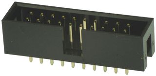 MULTICOMP PRO SPC20508 引脚针座, 线至板, 2.54 mm, 2 排, 20 触点, 通孔直型