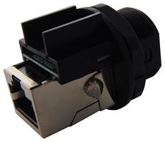 L-COM WPRJ-FTCAT5E In-Line Adapter, IP67, Adaptor, In-Line, RJ45, RJ45