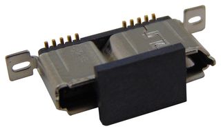MILL-MAX 897-10-010-00-300002 连接器, USB, 微型USB B, USB 3.0, 插座, 10 路, 表面安装, 垂直