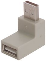 L-COM UADAA90-2 USB适配器, USB A 插头, USB A 插座, USB 2.0, 未评级