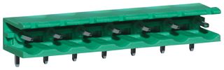 CAMDENBOSS CTBP9558/7AO 端子块, 开口端, 针座, 7.62 mm, 7 路, 15 A, 300 V, 通孔直角