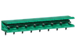CAMDENBOSS CTBP9558/8AO 端子块, 开口端, 针座, 7.62 mm, 8 路, 15 A, 300 V, 通孔直角