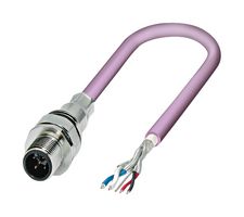 PHOENIX CONTACT 1525623 Sensor Cable, M12 Plug, Free End, 5 Positions, 500 mm, 19.6 "