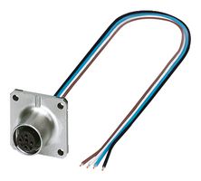 PHOENIX CONTACT 1419797 Sensor Cable, Flange Mount, M12 Receptacle, Free End, 4 Positions, 500 mm, 19.6 "