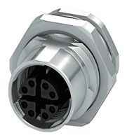 PHOENIX CONTACT 1424177 传感器连接器, 8路, M12, 母, SPEEDCON Series, M12, 母, 8路, 焊接插座, 直形面板安装