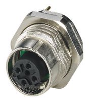 PHOENIX CONTACT 1553006 Sensor Connector, 4 Pole, M12, Receptacle, PROFINET SPEEDCON Series, M12, Female, 4 Positions
