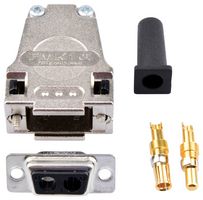 MOLEX / FCT 173114-0081 连接器, 组合式D-SUB, DE-2W2C, 插座, 2 触点, 2电源, 焊接