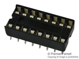 3M 4816-3004-CP 芯片和元件插座, 16 触点, DIP插座, 2.54 mm, 4800, 7.62 mm, 磷青铜