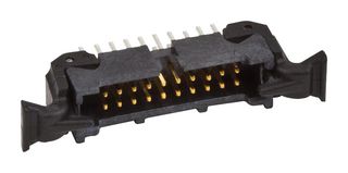 3M 45216-620230 引脚针座, 线至板, 1.27 mm, 2 排, 16 触点, 通孔直型, 452