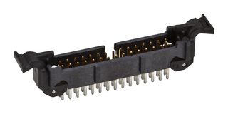 3M 45230-620230 引脚针座, 线至板, 1.27 mm, 2 排, 30 触点, 通孔直型, 452