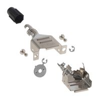 3M 3357-9237 D Sub Backshell, EMI, DC, 180°, Steel Body