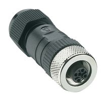 LUMBERG AUTOMATION 11220 传感器连接器, RKC Series, M12, 母, 5路, 螺丝插座, 直形线缆安装