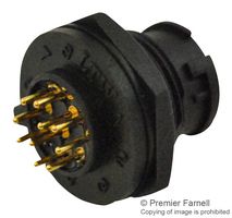 AMPHENOL LTW BU-10PMMP-LC7001 圆形连接器, 10+PE, Standard Circular Connector, Standard (B) Series, 面板安装插头, 10 触点, PCB引脚, 卡口