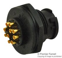 AMPHENOL LTW BU-10PMMS-LC7001 Circular Connector, 10+PE, Standard Circular Connector, Standard (B) Series, Panel Mount Plug