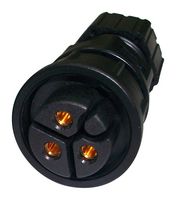 AMPHENOL LTW PWC-03BFFA-LL7001 圆形连接器, 3+PE, Circular Power Connector, PWC Series, 电缆安装插座, 3 触点, 焊接插座, 卡口