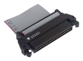 3M P25E-050-S-EA IDC Connector, IDC Receptacle, Female, 1.27 mm, 2 Row, 50 Contacts, Cable Mount