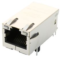 BEL MAGNETIC SOLUTIONS 0826-1X1T-43-F Modular Connector, RJ45 Jack, 1 x 1 (Port), 8P8C, Cat5e, Through Hole Mount