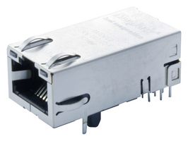 BEL MAGNETIC SOLUTIONS L826-1X1T-23-F 模块连接器, RJ45 插座, 1 x 1 (端口), 8P8C, Cat5e, 通孔安装