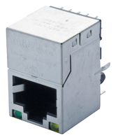 BEL MAGNETIC SOLUTIONS V890-1AX1-A1 模块连接器, RJ45 插座, 1 x 1 (端口), 8P8C, Cat5e, 通孔安装