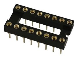 MULTICOMP PRO SPC15527 芯片和元件插座, 16 触点, DIP插座, 2.54 mm, MP, 7.62 mm, 铍铜