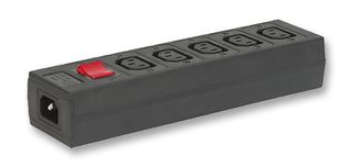 SCHURTER 4740.6000 Extension Lead, IEC Distribution Unit, 5 Outlets, IEC 60320 C13, 15 A, 250 V, IEC 60320 C14 Inlet