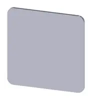 SIEMENS 3SU1900-0AE81-0AA0 贴标板, 27mm X 27mm, 银色