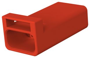 TE CONNECTIVITY 3-2834075-2 连接器外壳, 小型, IP67, 红色, SlimSeal, 插座, 2 路, 2.5 mm, AMP SlimSeal系列 1-2834068-2公触芯