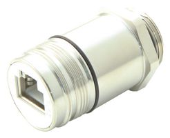 HUMMEL 7.R42.008.000 模块连接器, RJ45 插座, 1 x 1 (端口), 8P8C, IP67, IP69K, 面板安装