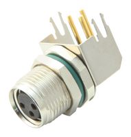 AMPHENOL LTW M8S-03PFFR-SF8001 Sensor Connector, 3 Pole, M8, Receptacle, M Series, M8, Female, 3 Positions, PCB Socket