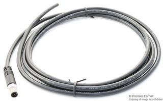 AMPHENOL LTW 8-04AMMM-SL7A05 Sensor Cable, M8 Plug, Free End, 4 Positions, 5 m, 16.4 ft, M Series