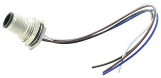 AMPHENOL LTW M12A-04PFFC-SF8B15 传感器电缆, M12 插座, 自由线端, 4路, 150 mm, 5.9 ", M Series