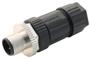 AMPHENOL LTW M12A-05BMMB-SL7001 传感器连接器, 5路, M12, 公, M Series, M12, 公, 5路, 螺丝插头, 直形线缆安装