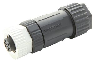 AMPHENOL LTW M12S-04BFFB-SL7002 传感器连接器, 4路, M12, 母, M Series, M12, 母, 4路, 螺丝插座, 直形线缆安装