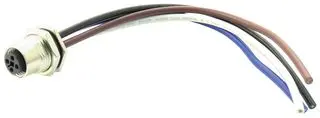AMPHENOL LTW M12S-04PFFS-SH8B15 Sensor Cable, M12 Receptacle, Free End, 4 Positions, 150 mm, 5.9 ", M Series