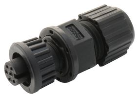 AMPHENOL LTW AU-06BFFA-LL7001 圆形连接器, Standard Circular Connector, Mini (A) Series, 电缆安装插座, 6 触点, 焊接插座, 卡口