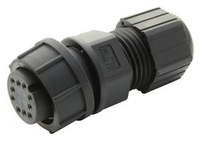 AMPHENOL LTW CD-10BFFA-LL7001 圆形连接器, Standard Circular Connector, Middle (C) Series, 电缆安装插座, 10 触点, 焊接插座, 卡口