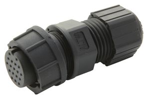 AMPHENOL LTW CU-18BFFA-LL7001 圆形连接器, Standard Circular Connector, Middle (C) Series, 电缆安装插座, 18 触点, 焊接插座, 卡口