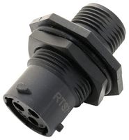 AMPHENOL SINE/TUCHEL RTS710N3S 圆形连接器, Sealed Circular Connector, ecomate Aquarius Series, 锁紧螺母插座, 3 触点, 压接插座-无触芯, 卡口